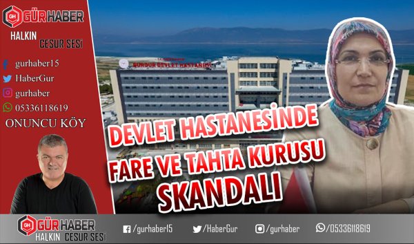 BURDUR DEVLET HASTANESİ'NDEN NOTLAR: TAHTA KURUSU, FARE VE DENETİM EKSİKLİĞİ